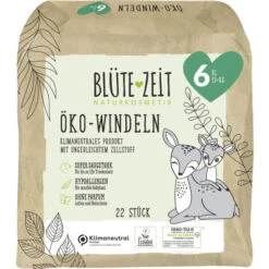 Blüte-Zeit Öko-Windeln Größe 6 XL 13+KG 22ST