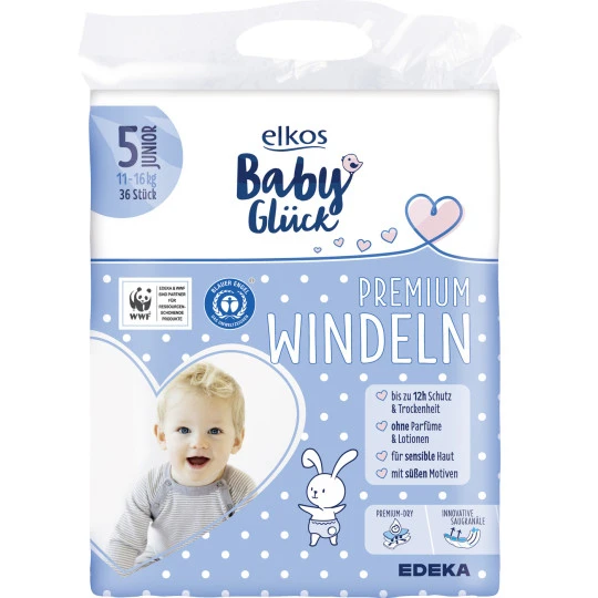 Baby Glück Premium Windeln 5 Junior 11-16KG 36ST 1 Baby Glück Premium Windeln 5 Junior 11-16KG 36ST