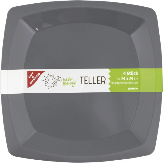 Teller Mehrweg 4ST 1 Teller Mehrweg 4ST