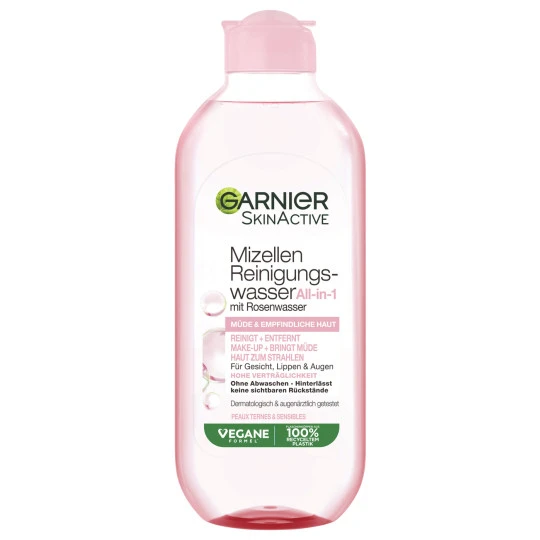 Garnier Mizellen Reinigungswasser Mit Rosenwasser All-in-1 400ML 1 Garnier Mizellen Reinigungswasser Mit Rosenwasser All-in-1 400ML