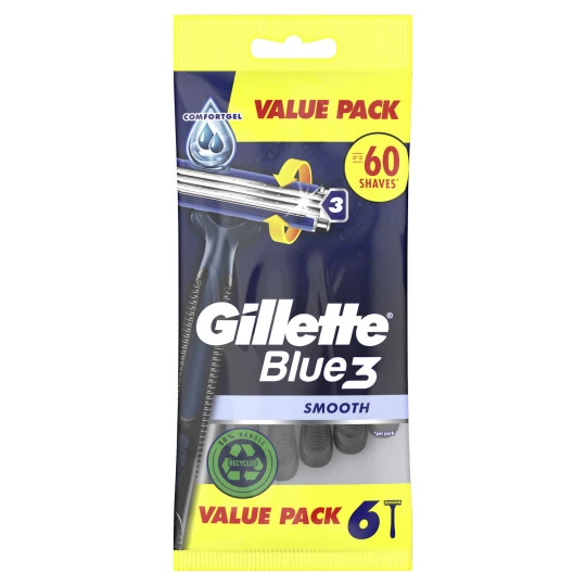 Gillette Blue 3 Smooth Einwegrasierer 6ST 1 Gillette Blue 3 Smooth Einwegrasierer 6ST