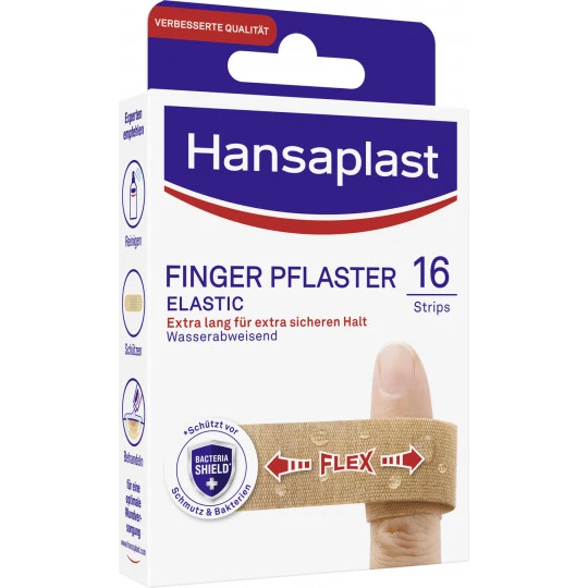 HANSAPLAST Elastic Fingerstrips 16ST 1 HANSAPLAST Elastic Fingerstrips 16ST