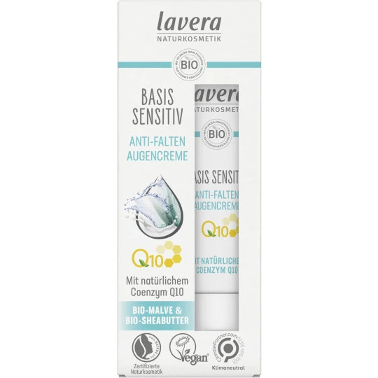 Lavera Naturkosmetik Basis Sensitiv Anti-Falten Augencreme Q10 15ML 1 Lavera Naturkosmetik Basis Sensitiv Anti-Falten Augencreme Q10 15ML