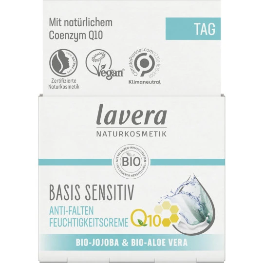 Lavera Naturkosmetik Basis Sensitiv Anti-Falten Feuchtigkeitscreme Q10 50ML 1 Lavera Naturkosmetik Basis Sensitiv Anti-Falten Feuchtigkeitscreme Q10 50ML