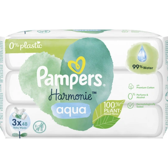 Pampers® Feuchttücher Aqua 3x 48ST 1 Pampers® Feuchttücher Aqua 3x 48ST