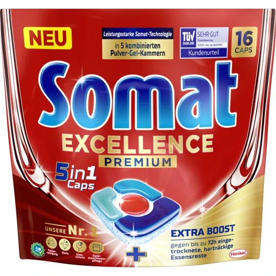 Somat Excellence Premium 5in1 Caps 16ST 297,6G 1 Somat Excellence Premium 5in1 Caps 16ST 297,6G